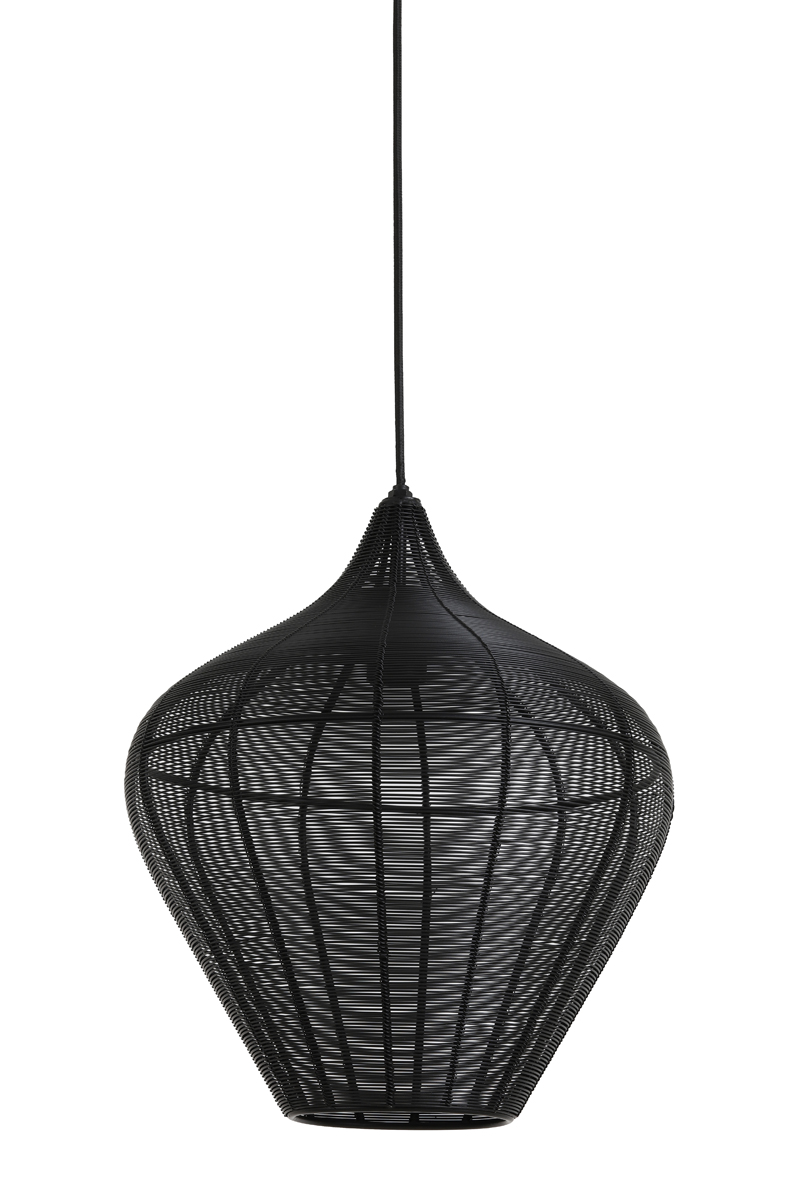 Light & Living - Hanglamp Alvaro - 36x36x40 - Zwart