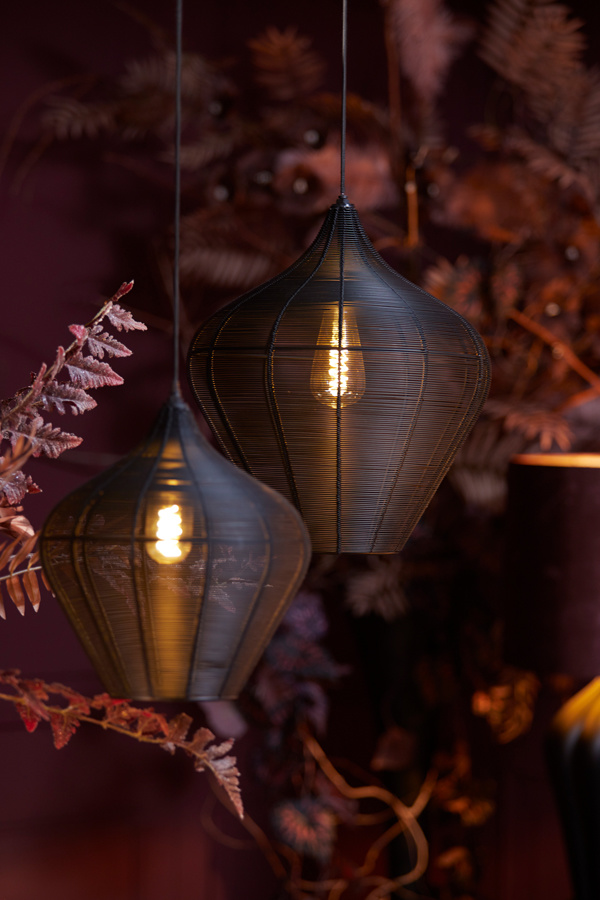 Light & Living - Hanglamp Alvaro - 36x36x40 - Zwart