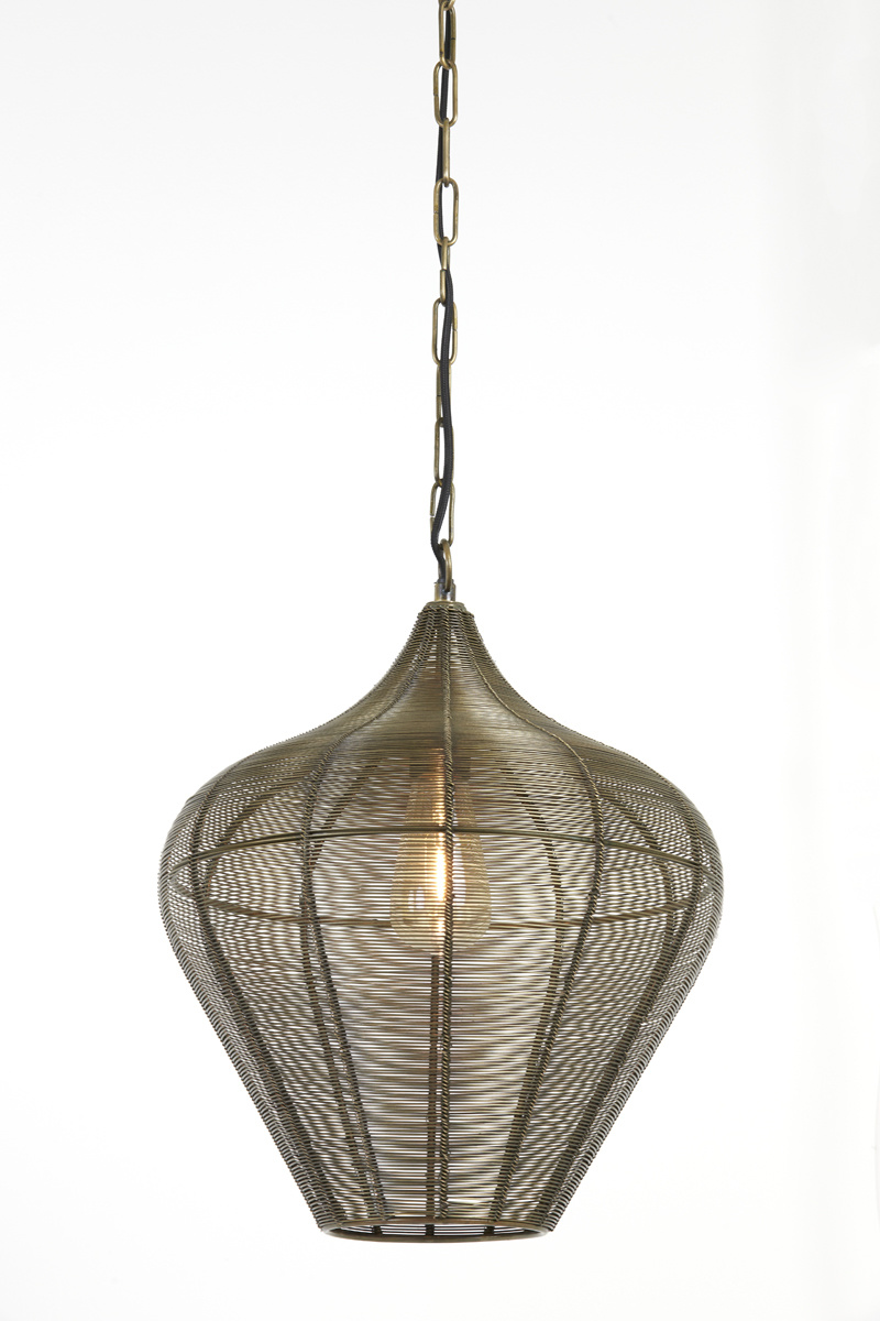 Light & Living - Hanglamp Alvaro - 36x36x40 - Brons