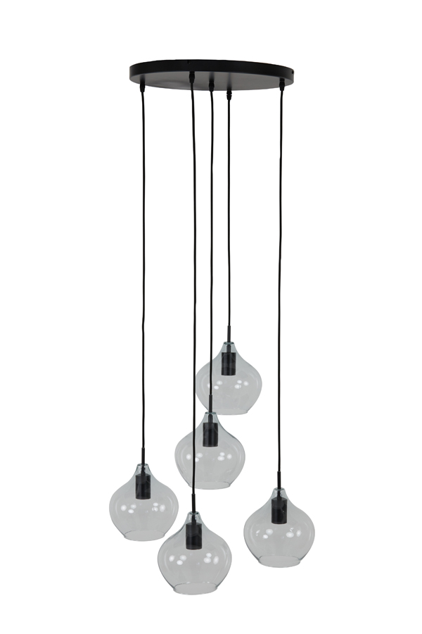 Light & Living - Hanglamp Rakel - 61x61x66 - Zwart