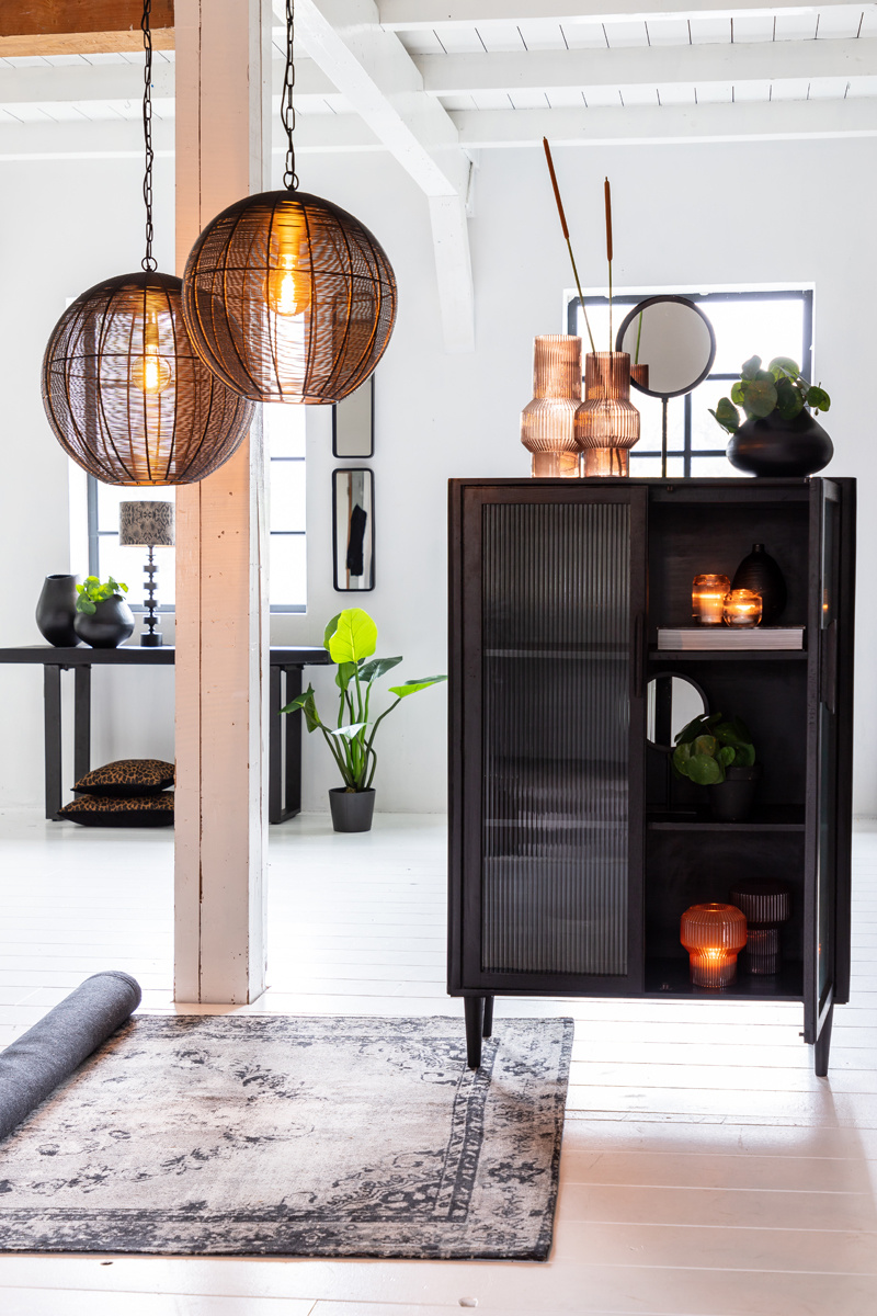 Light & Living - Hanglamp AMARAH - Ø50x54cm - Zwart