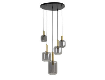 Light & Living - Hanglamp Lekar - 66x66x80 - Brons
