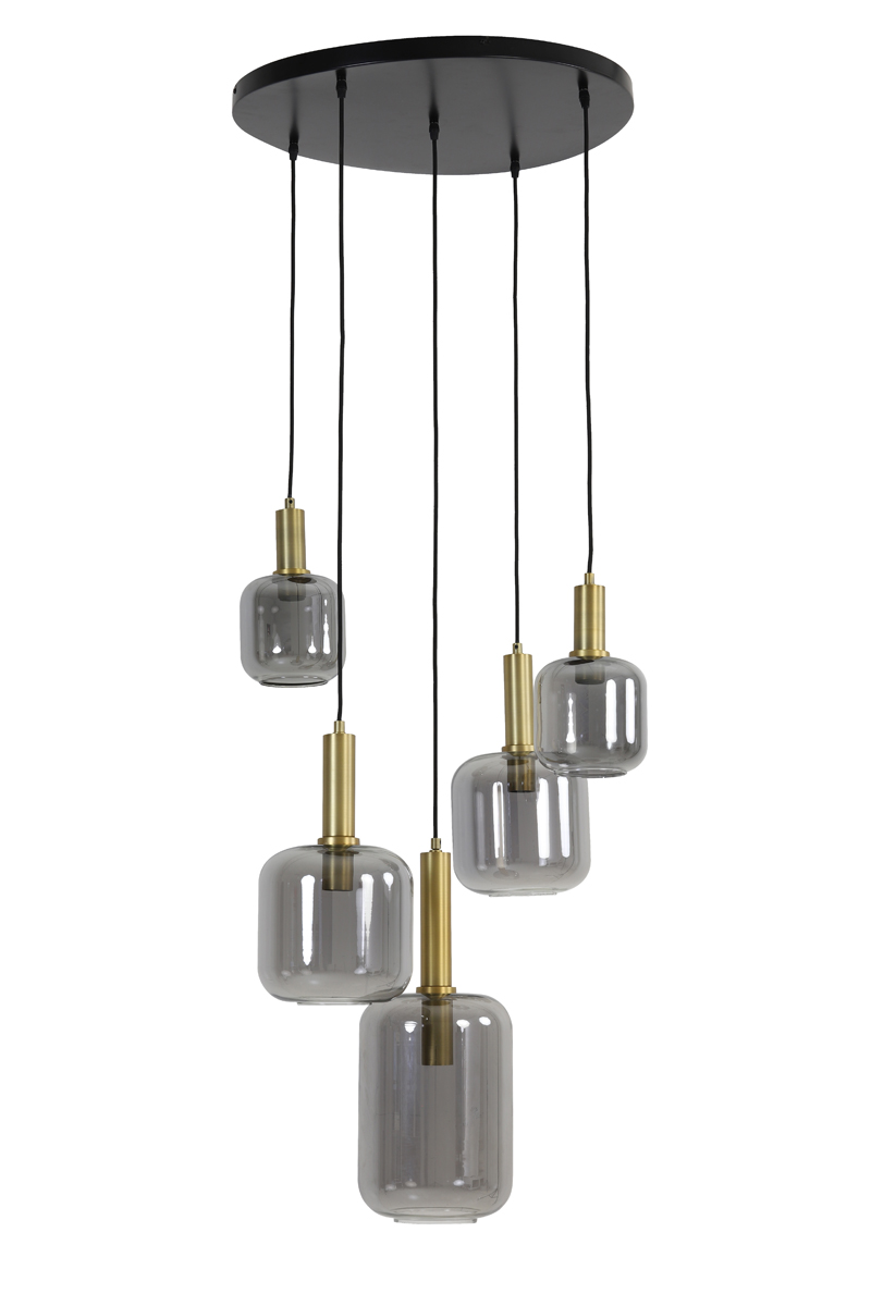 Light & Living - Hanglamp Lekar - 66x66x80 - Brons