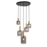 Light & Living - Hanglamp Lekar - 66x66x80 - Brons