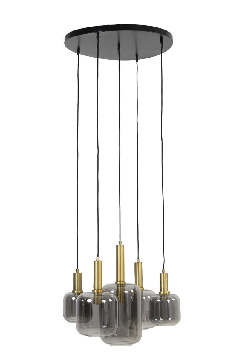 Light & Living - Hanglamp Lekar - 66x66x80 - Brons