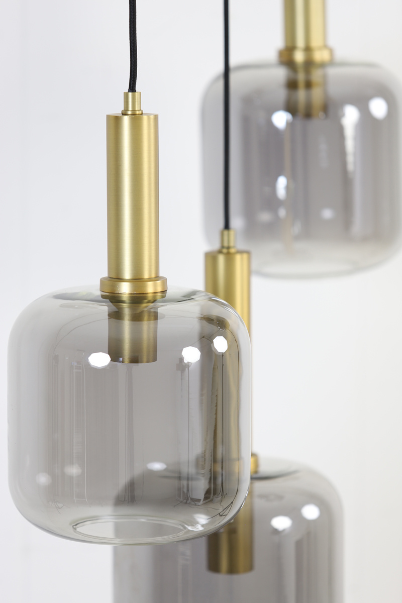 Light & Living - Hanglamp Lekar - 66x66x80 - Brons