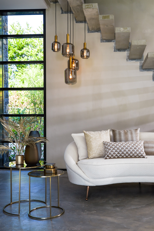 Light & Living - Hanglamp Lekar - 66x66x80 - Brons