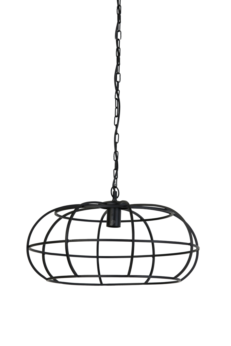 Light & Living - Hanglamp IMELDA - Zwart - 53x53x28 cm