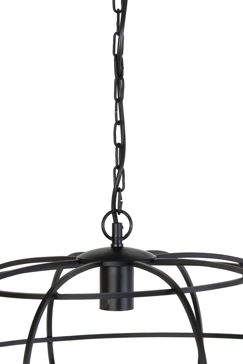 Light & Living - Hanglamp IMELDA - Zwart - 53x53x28 cm