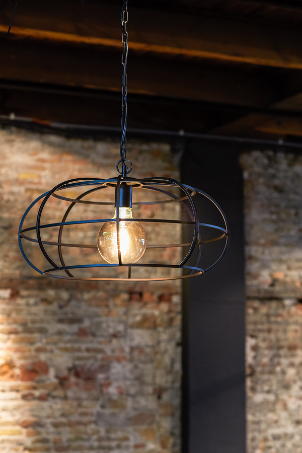 Light & Living - Hanglamp IMELDA - Zwart - 53x53x28 cm