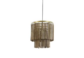 Light & Living - Hanglamp GULARO - Ø45x43cm - Bruin