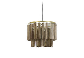 Light & Living - Hanglamp GULARO - Ø60x43cm - Bruin