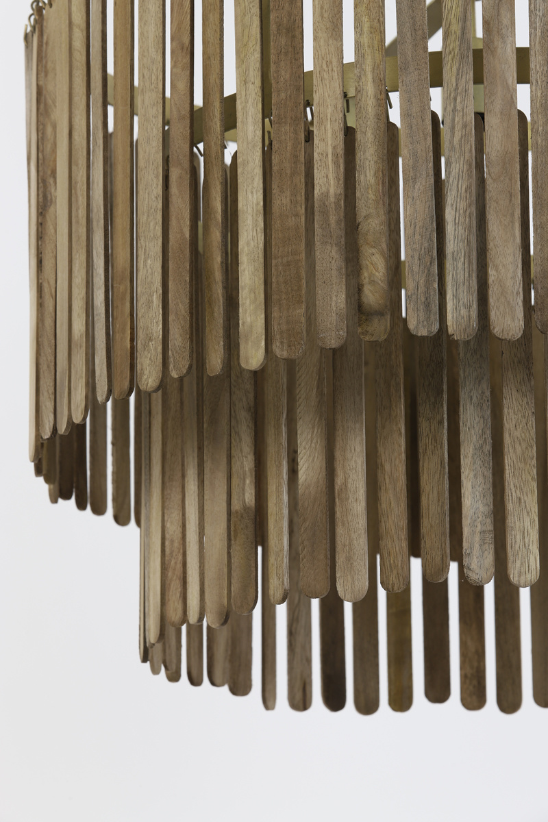 Light & Living - Hanglamp GULARO - Ø60x43cm - Bruin