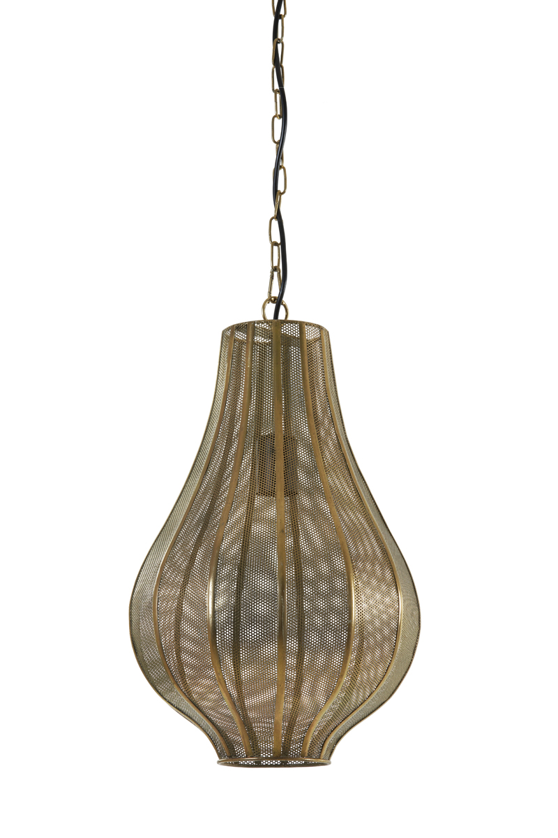 Light & Living - Hanglamp Micha - 29x29x48.5 - Goud