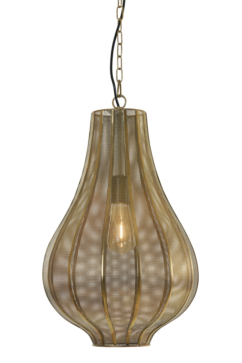 Light & Living - Hanglamp Micha - 33x33x55 - Goud