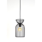 Light & Living - Hanglamp LAZAR - Zwart - 18x18x34 cm