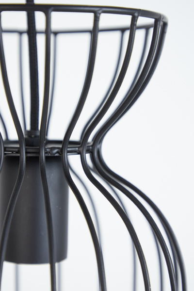 Light & Living - Hanglamp Lazar - 18x18x34 - Zwart