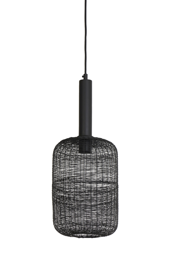 Light & Living - Hanglamp LEKANG - Ø22x55cm - Zwart