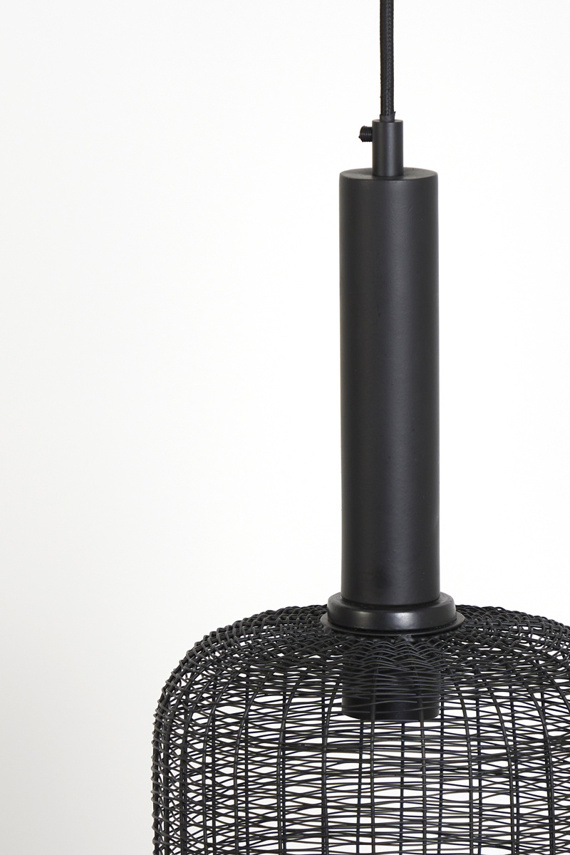 Light & Living - Hanglamp LEKANG - Ø22x55cm - Zwart