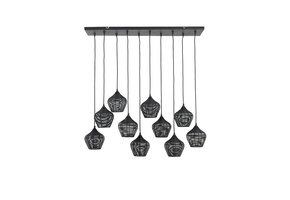 Light & Living - Hanglamp ALVARO - 120x25x29.5cm - Zwart