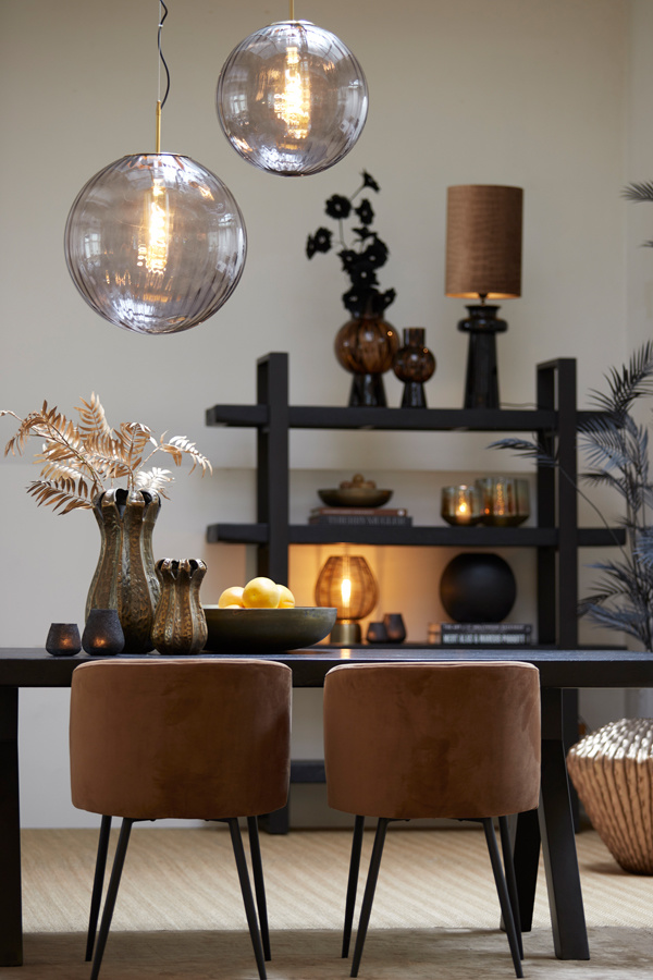 Light & Living - Hanglamp MAGDALA - Ø48x48cm - Grijs