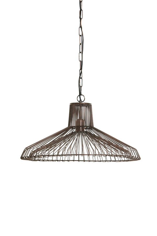 Light & Living - Hanglamp Kasper - 65x65x37 - Bruin