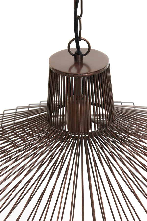Light & Living - Hanglamp KASPER - Bruin - 65x65x37 cm