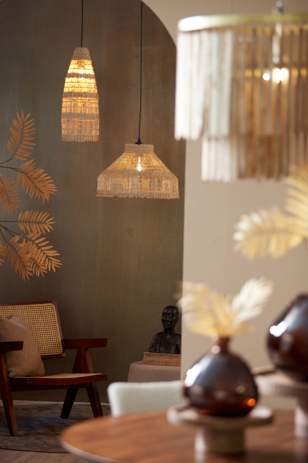 Light & Living - Hanglamp LATIKA - Ø45x30cm - Bruin