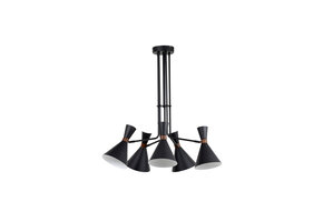 Light & Living - Hanglamp HOODIES - Ø86.5x89cm - Zwart