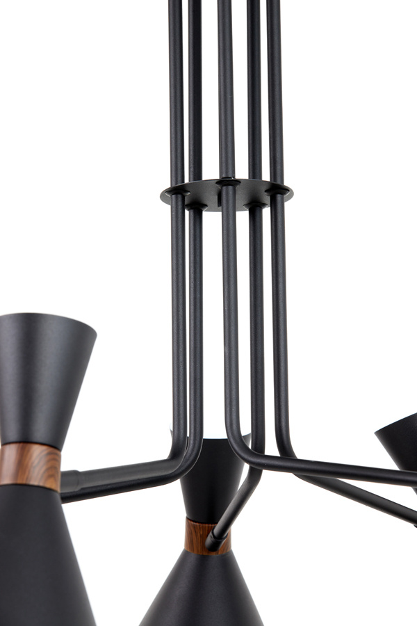 Light & Living - Hanglamp HOODIES - Ø86.5x89cm - Zwart