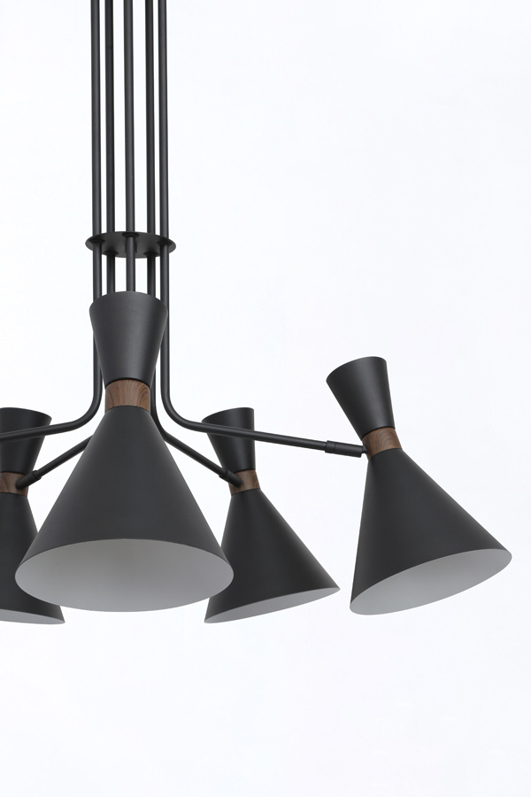 Light & Living - Hanglamp HOODIES - Ø86.5x89cm - Zwart