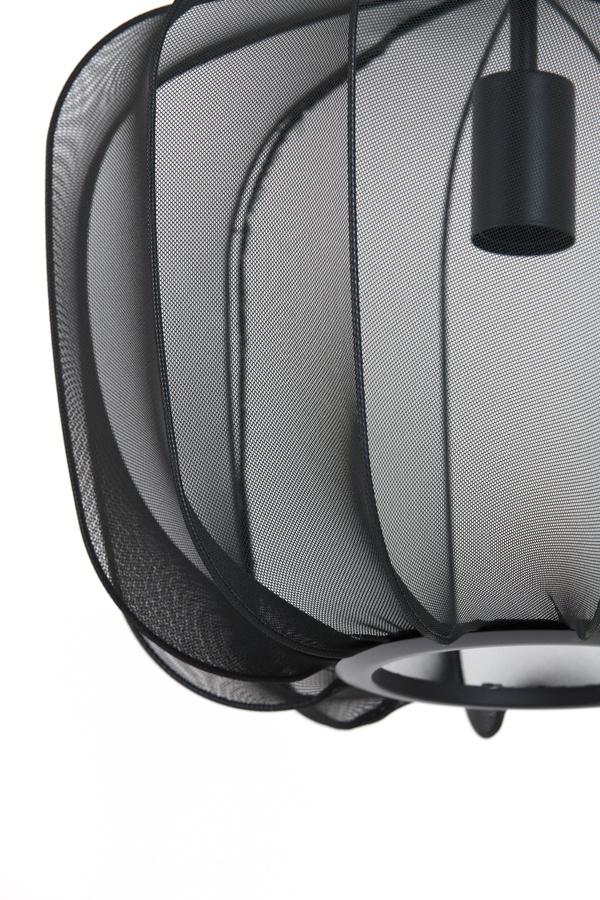 Light & Living - Hanglamp PLUMERIA - Ø40x30cm - Zwart