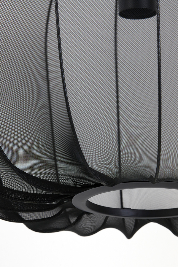 Light & Living - Hanglamp PLUMERIA - Ø50x37.5cm - Zwart