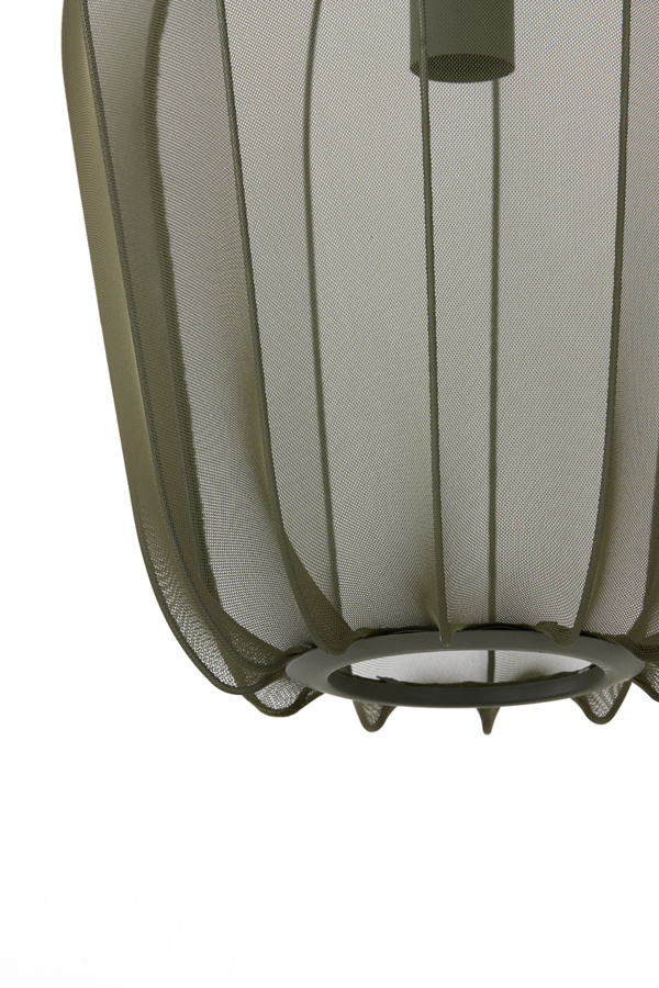 Light & Living - Hanglamp PLUMERIA - Ø34x40cm - Groen