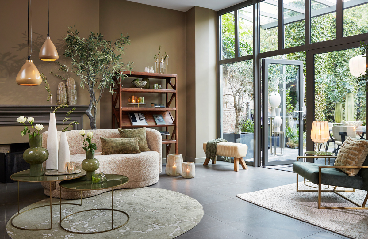 Light & Living - Hanglamp DESI - Ø22.5x25cm - Groen