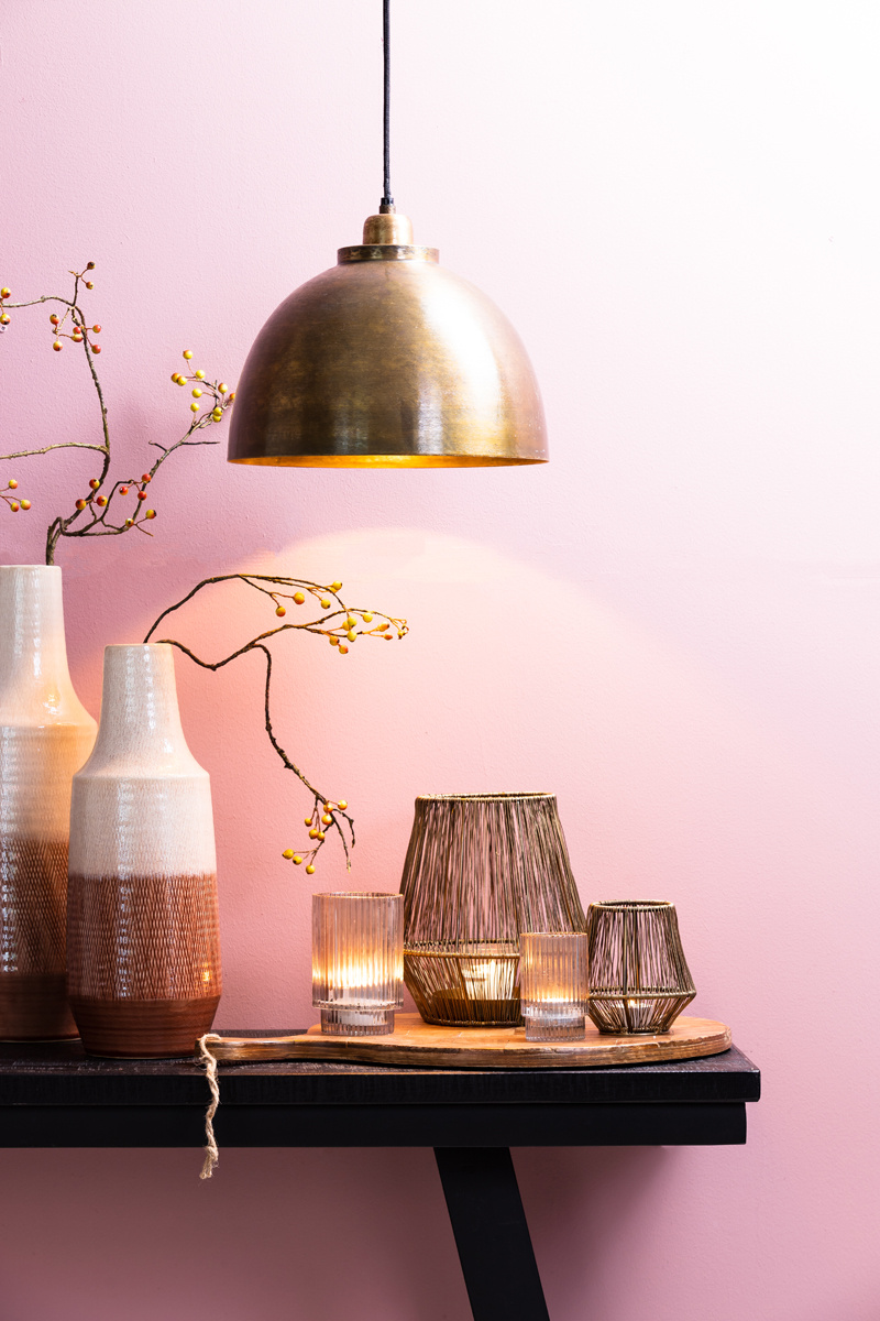 Light & Living - Hanglamp KYLIE - Ø45x30cm - Brons