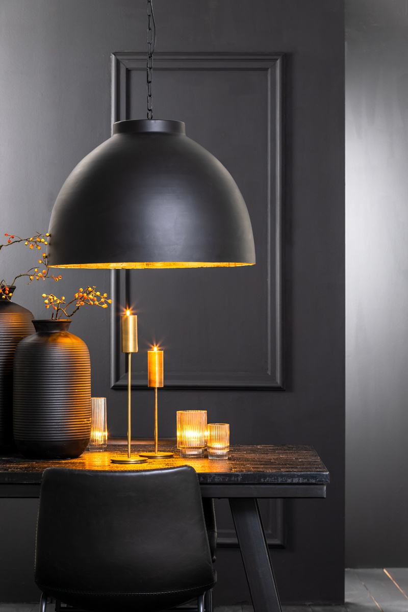 Light & Living - Hanglamp KYLIE - Ø60x42cm - Zwart