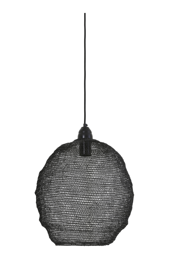 Light & Living - Hanglamp NINA - Ø38x42cm - Zwart