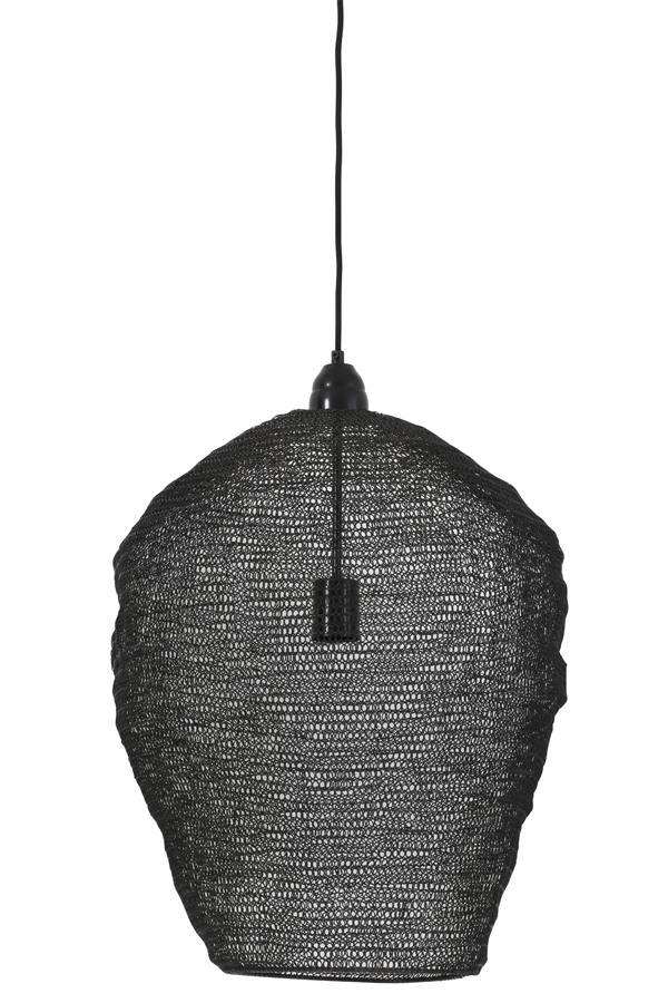 Light & Living - Hanglamp NIKKI - Ø45x60cm - Zwart