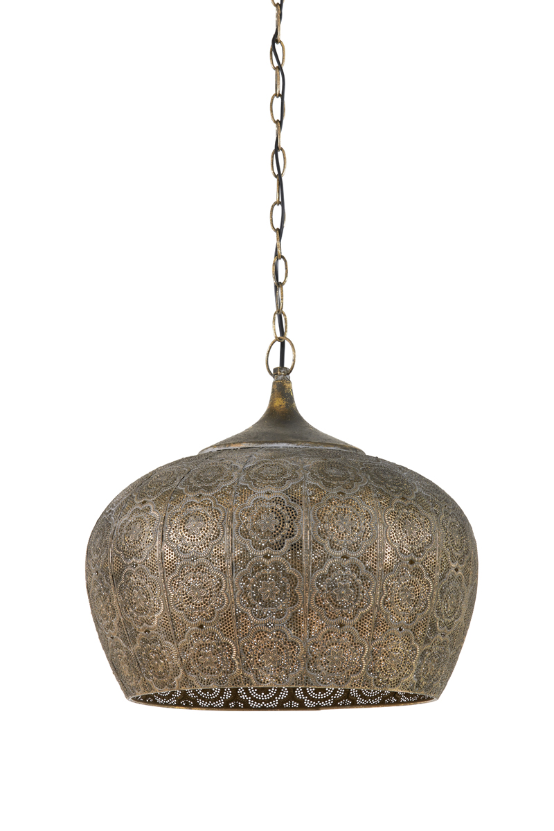 Light & Living - Hanglamp EMINE - Ø43.5x40.5cm - Bruin