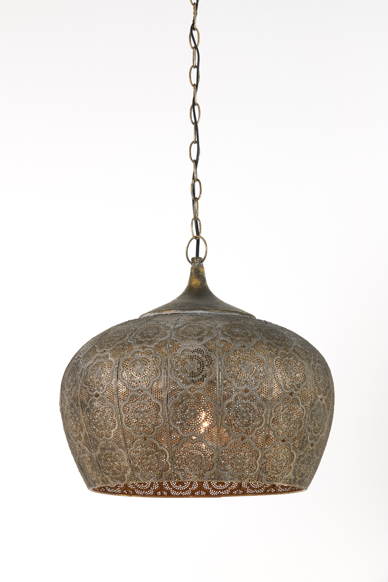 Light & Living - Hanglamp EMINE - Ø43.5x40.5cm - Bruin
