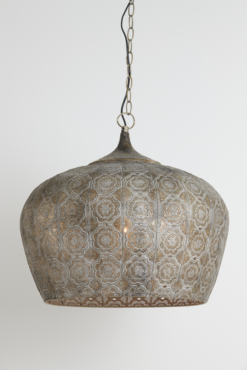 Light & Living - Hanglamp EMINE - Ø51.5x46cm - Bruin