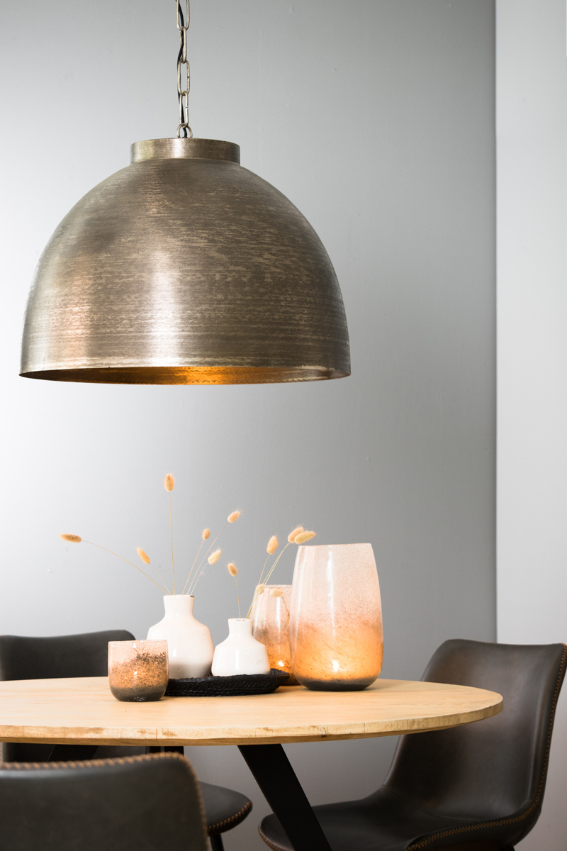 Light & Living - Hanglamp KYLIE - Ø60x42cm - Zilver