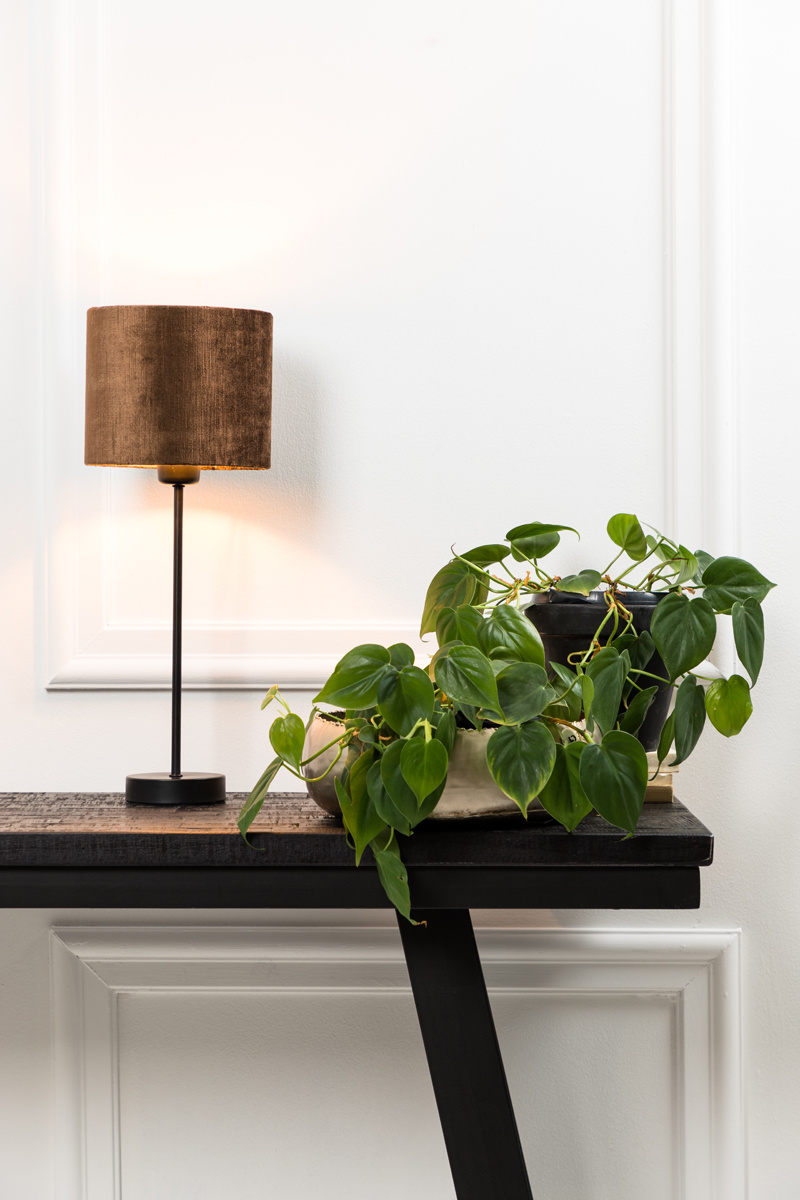 Light & Living - Lampvoet HOUSTON - 10x10x38 - Zwart