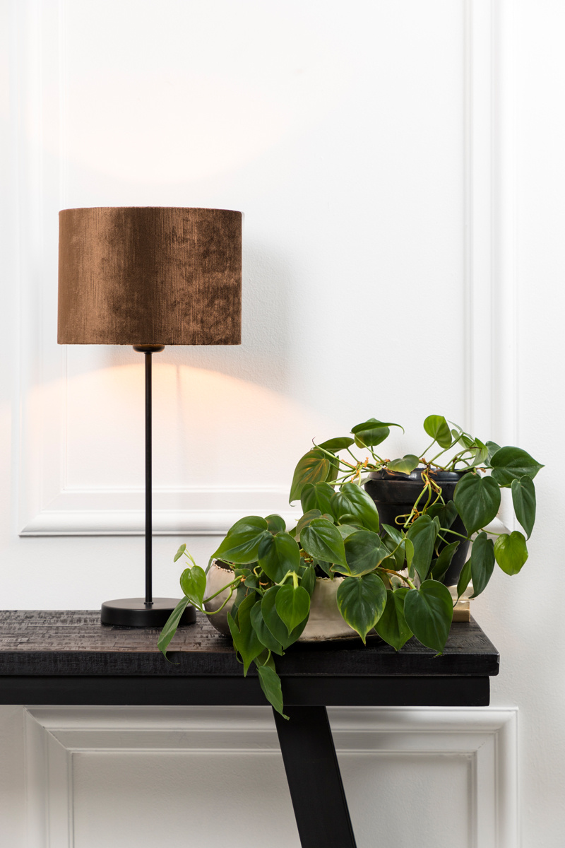 Light & Living - Lampvoet HOUSTON - 13x13x44.5 - Zwart