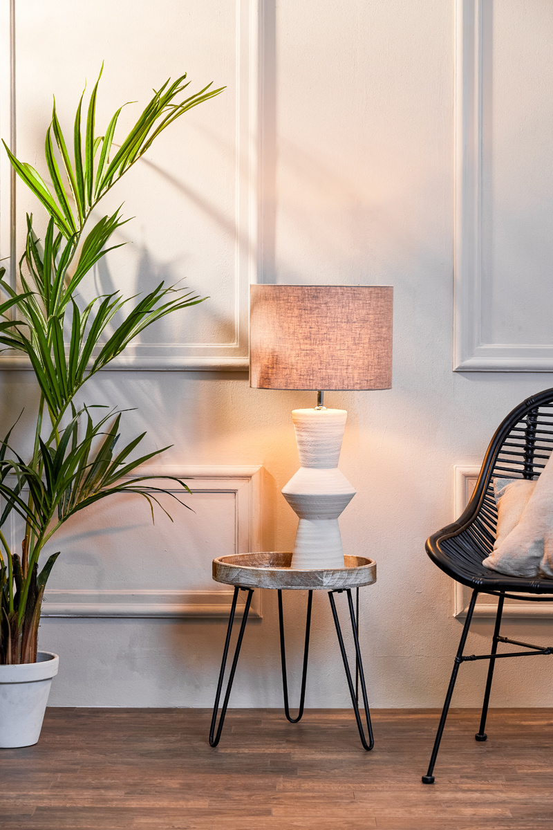 Light & Living - Lampvoet AYLA - Ø18.5x51cm - Wit