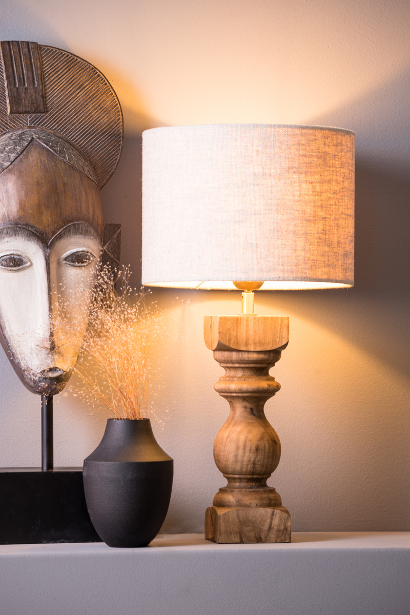 Light & Living - Lampvoet CUMANI - 9x9x36 - Bruin