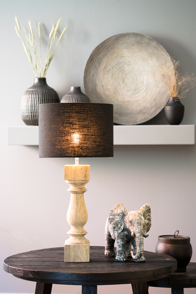 Light & Living - Lampvoet CUMANI - 10x10x47 - Bruin