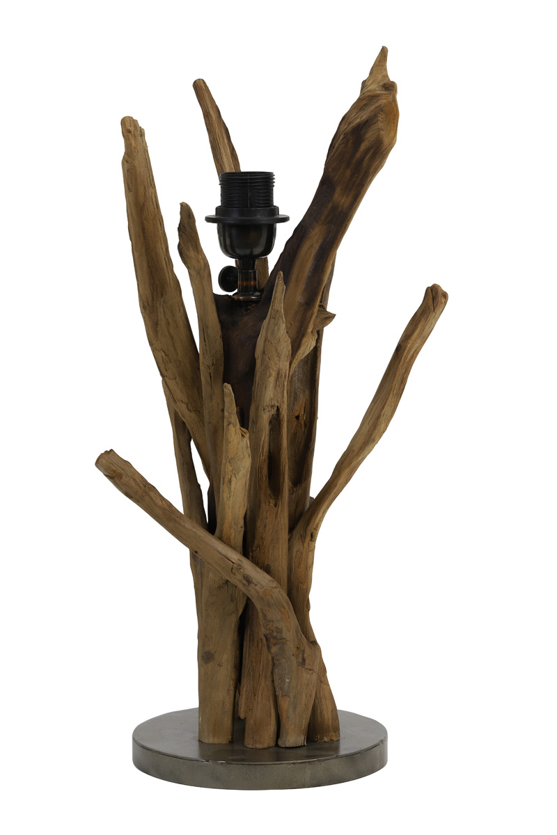 Light & Living - Lampvoet BLUMA - 18x18x50 - Bruin