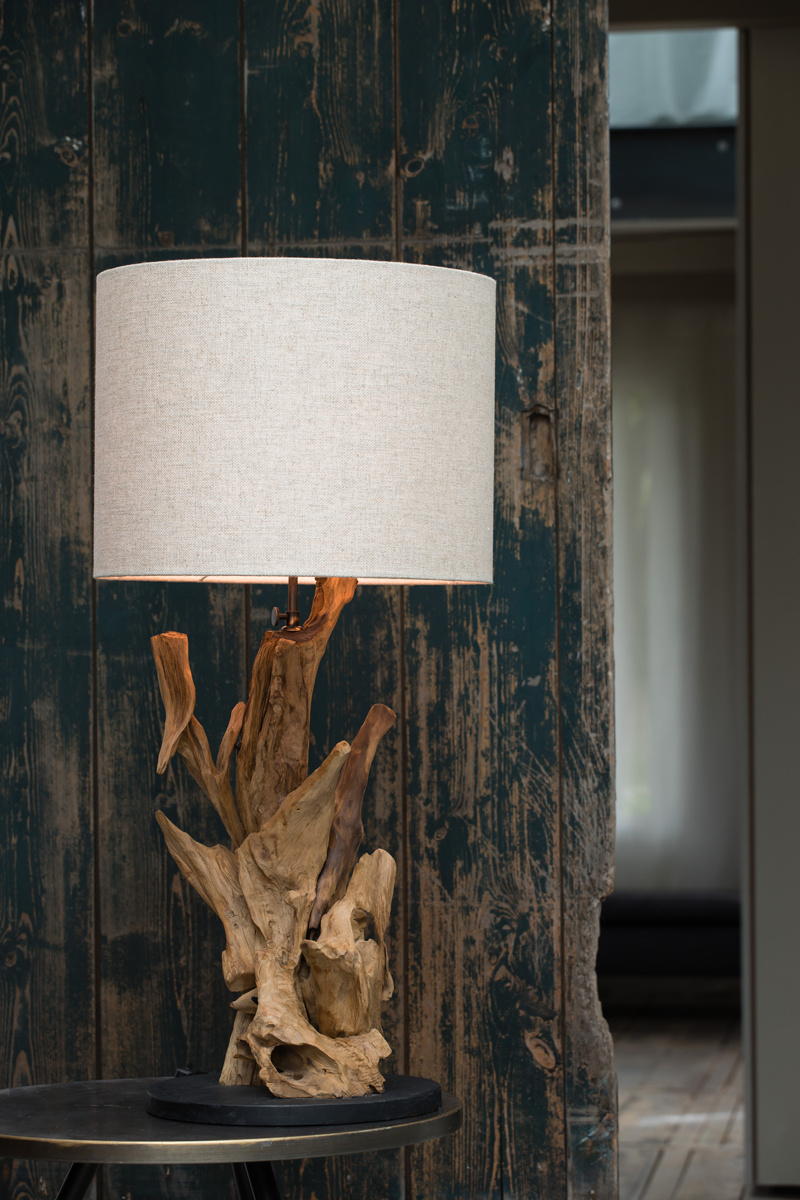 Light & Living - Lampvoet IKAL - 25x25x50 - Bruin